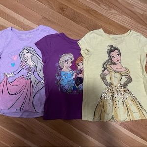 Girls Size 6 Disney Short Sleeve Tee Bundle